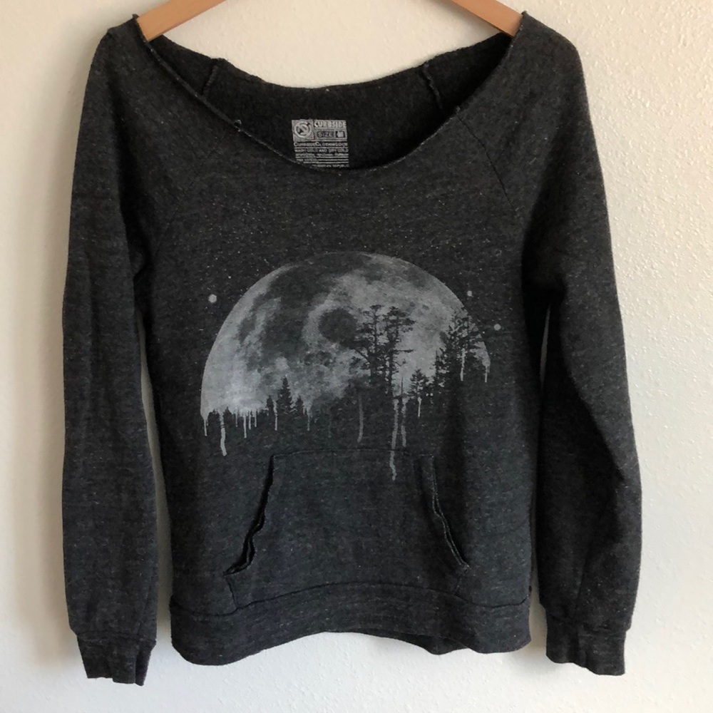 Curbside wide neck sweatshirt